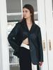 HUNCH Tailored Collar Leather Blazer