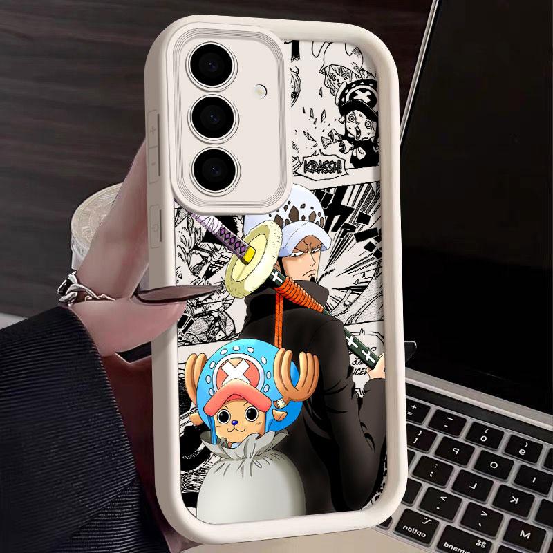 One Pieces Japanese Anime Phone Case For Samsung S26 S25 S24 S23 S21 S20 Ultra For Galaxy S25 S24 FE S26 Plus Soft Silicon Cover