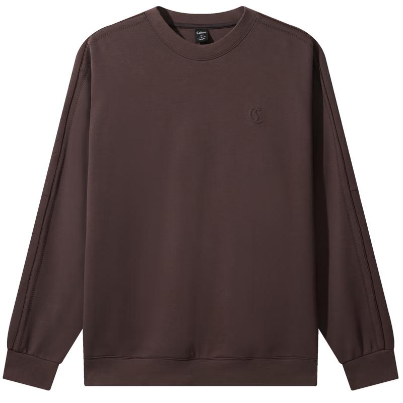 

Cabbeen Men s Pique Double-Layer Logo Sweatshirt S