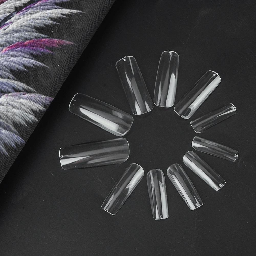 500pcs Clear Acrylic Super Thin Traceless Nail Tips Salon Professional Manicure
