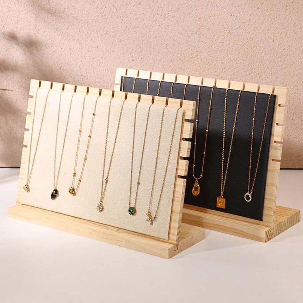 Necklace Holder Pendant Necklace Bracelet Solid Wooden Jewelry Organizers  Shop Decor