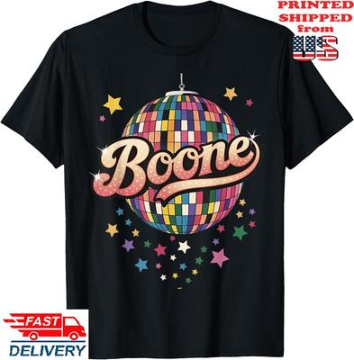 Girl Retro Boone First Name Personalized Heart T-Shirt, Unisex Tee Unisex T-Shirt
