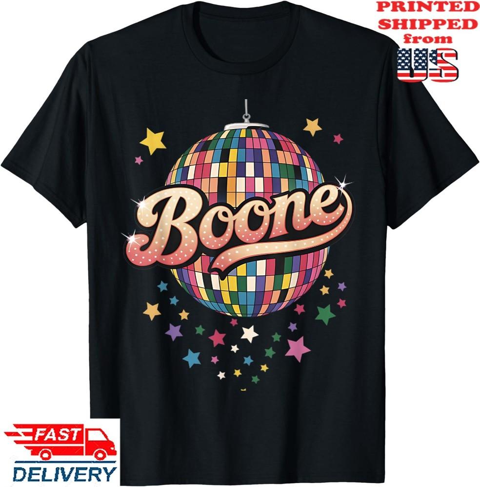 Girl Retro Boone First Name Personalized Heart T-Shirt, Unisex Tee Unisex T-Shirt XL