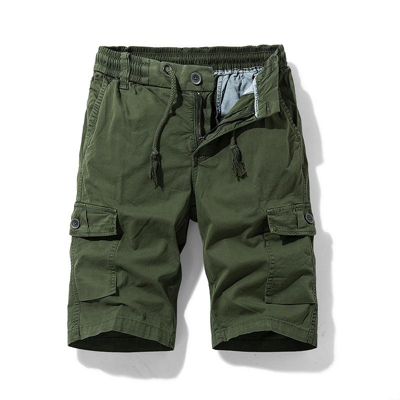 Men s Trendy   Versatile  Five-pocket Pants  Workwear Shorts  Outdoor Sports L