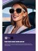 GS03 Polarized Bluetooth Smart Sunglasses: UV & Blue Light Protection, Music & Call Compatible, with Interchangeable Lenses