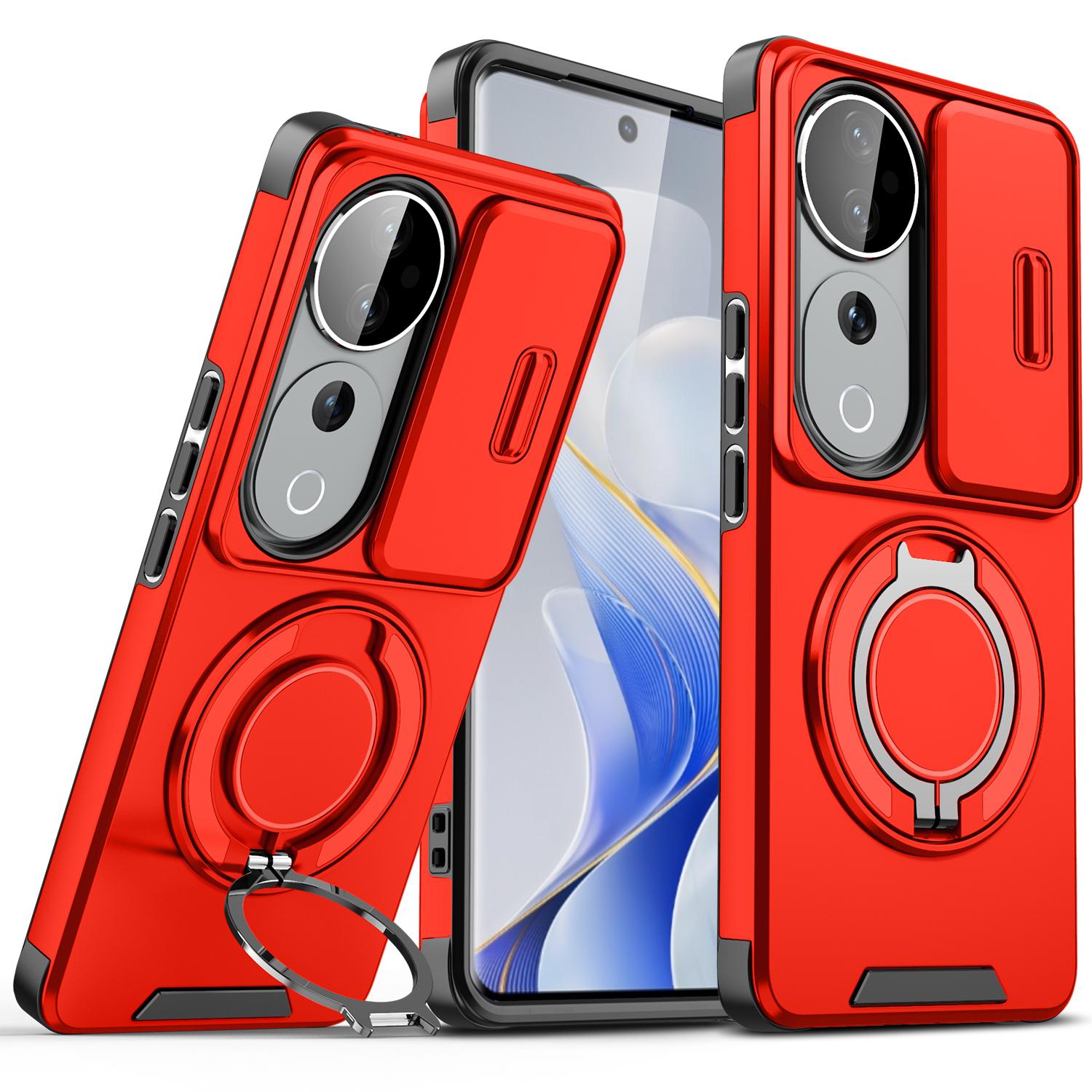 

For Vivo V40 Pro Case Vivo V40 Cover Vivo V40 Pro Magnetic Ring Armor Slide Camera Lens Case Magsafe Wireless Charge Cover vivo V40 Pro