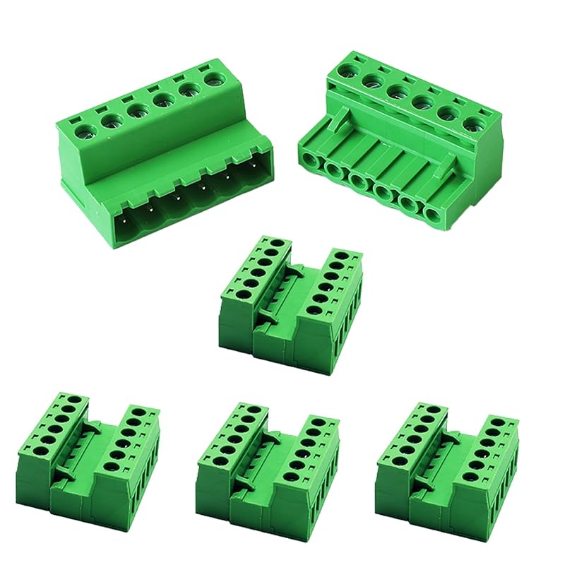 10 Set 3 Pin 2.54MM Pitch Screw Terminal Block Connector for 28-16AWG, Pluggable Quick Connector-Phoenix Type Connector