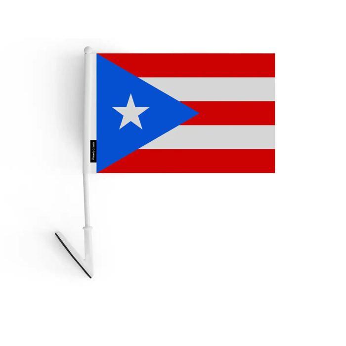 Drapeau - Porto Rico - 14 x 21 cm - Polyester résistant - Léger - Recto/verso