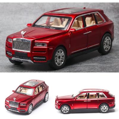 EROCK 1/24 Model Samochodu Rolls-Royce Cullinan, Metalowy Odlew Ciśnieniowy Kolekcjonerska Zabawka Samochodzik Pull Back z Dźwiękiem i Światłem dla Dzieci Chłopca Dziewczynki Prezent Urodzinowy