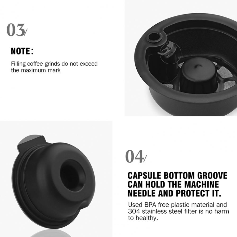 Money-saving Coffee Solutions Eco-conscious Coffee Brewing Eco-friendly Reusable Coffee Capsules for Bosch Tassimo 60/180ml