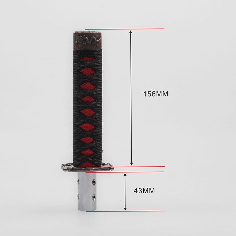 Elegante Universelle Samurai-Schwert-Schaltknauf Aus Hochwertigem Metall Mit 15cm Höhe