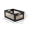 Vintage Rattanstorage Box Books Snacks Fruit Cosmetics Organizers Storage Woven Baskets Multifunction Organizers for Living Room