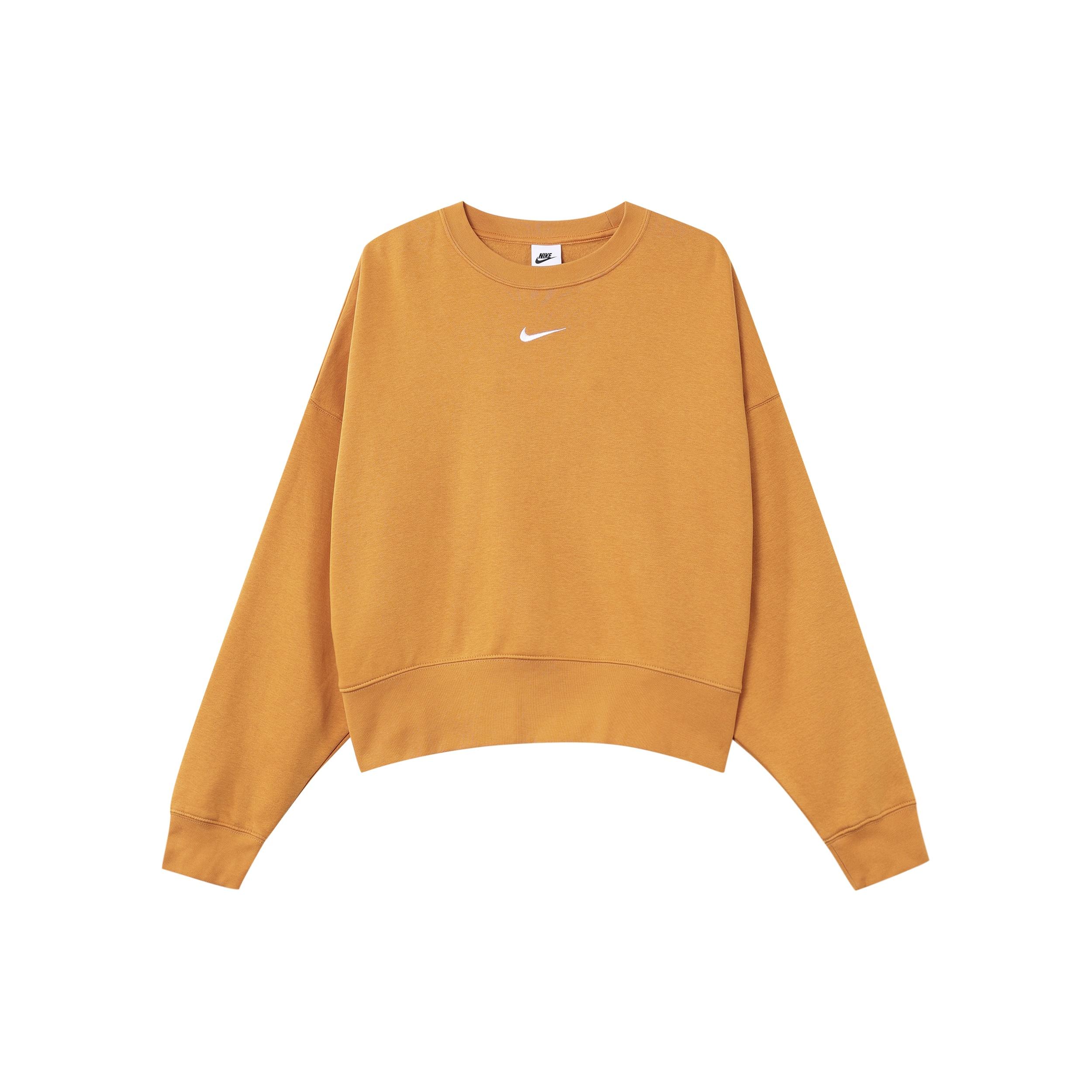 (WMNS) Nike Sportswear Pullover Round Neck Sweatshirt Orange Women s DJ7666-738 M