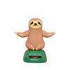 Solar Powered Gift Car Ornament Sloth Toy Dancing Sloth Model Sloth Doll Shaking Hand