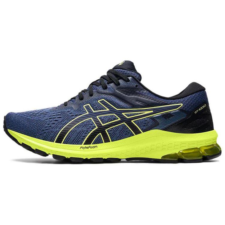 Asics GT-1000 10 Comfortable Breathable Rebound Cushioning Low Top Running Shoes Men Sneaker Blue Yellow 1011B001-406