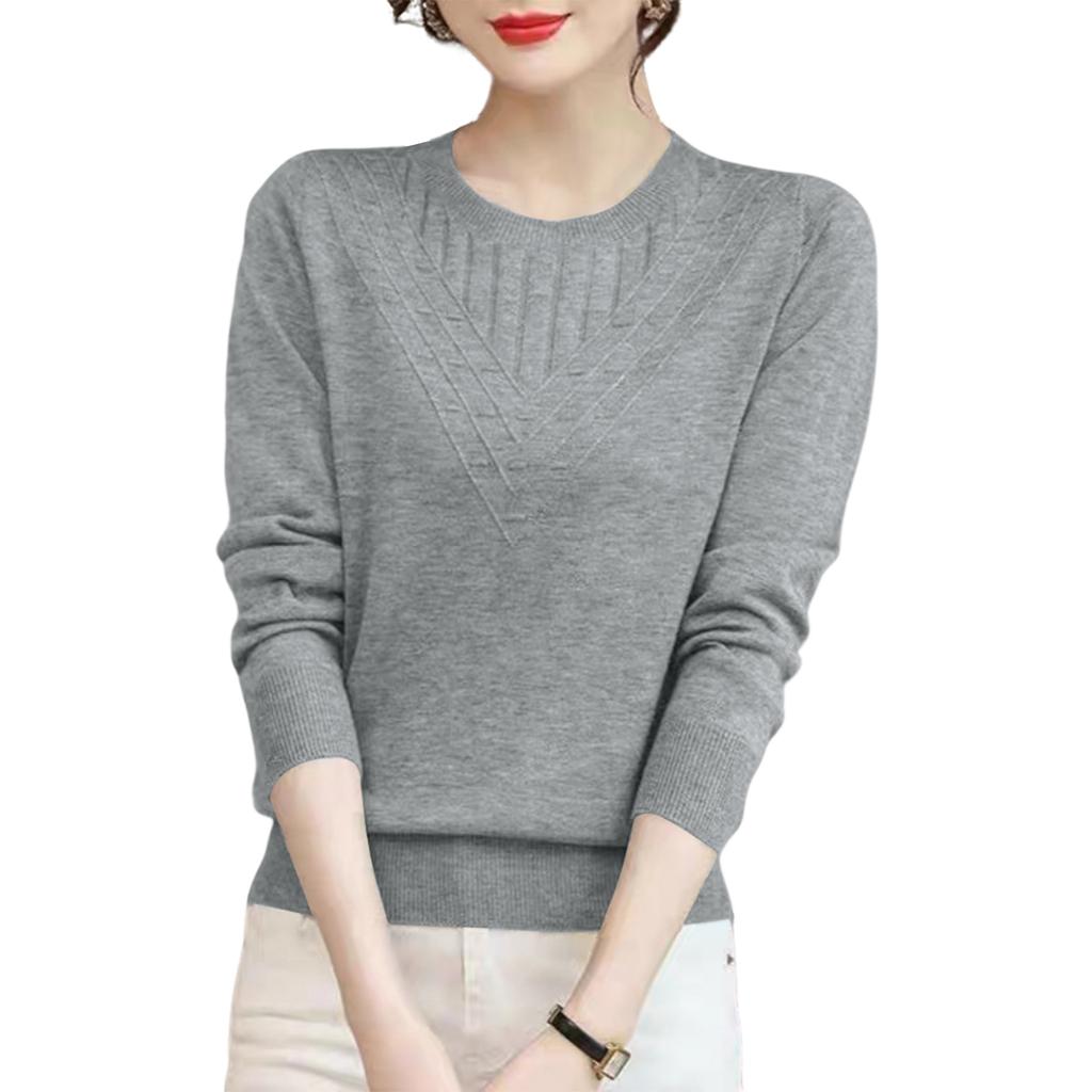 Women's Fashionable And Versatile Knitted Bottoming Shirt