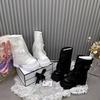Mode 2025 Frau Hohe Stiefel Hohe Stiefel Frau Mesh Atmungsaktiv Hohe Stiefel Niedriger Absatz Lässiger Sneaker Lederschuhe Frauen Lange Schuhe