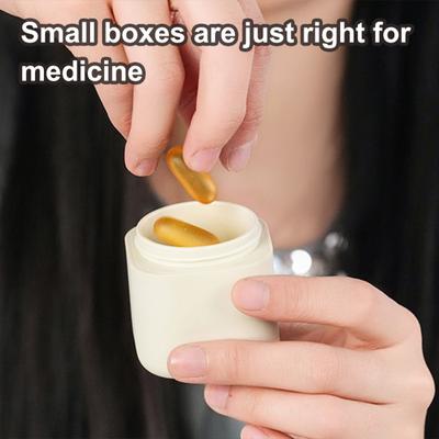 3Pcs Magnetic Storage Boxes Travel Containers BPA Free Leak Resistant Portable Shampoo Conditioner Storage Holders Capsules