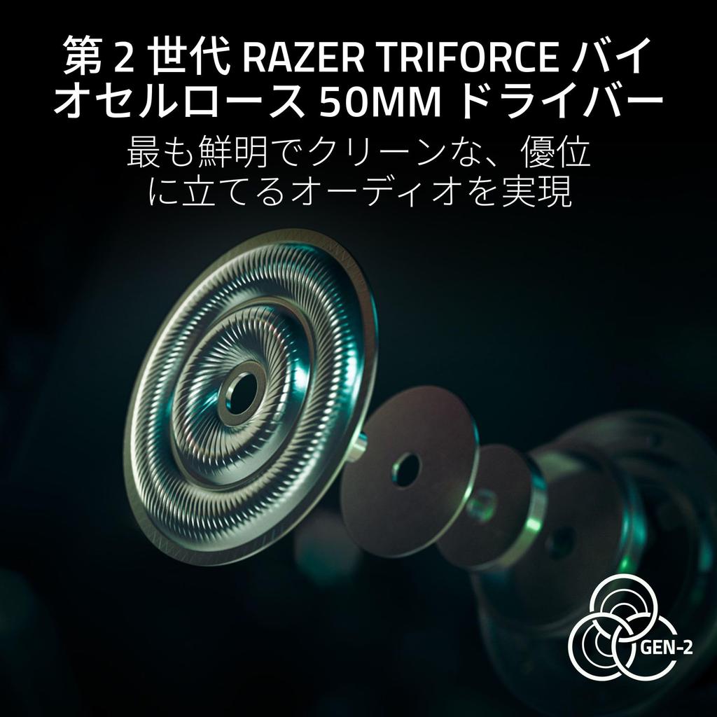 Razer BlackShark V3 Pro for PlayStation White Edition Wireless Gaming 2nd Generation HyperSpeed 2nd Generation TriForce Biocellulose 50mm HyperClear