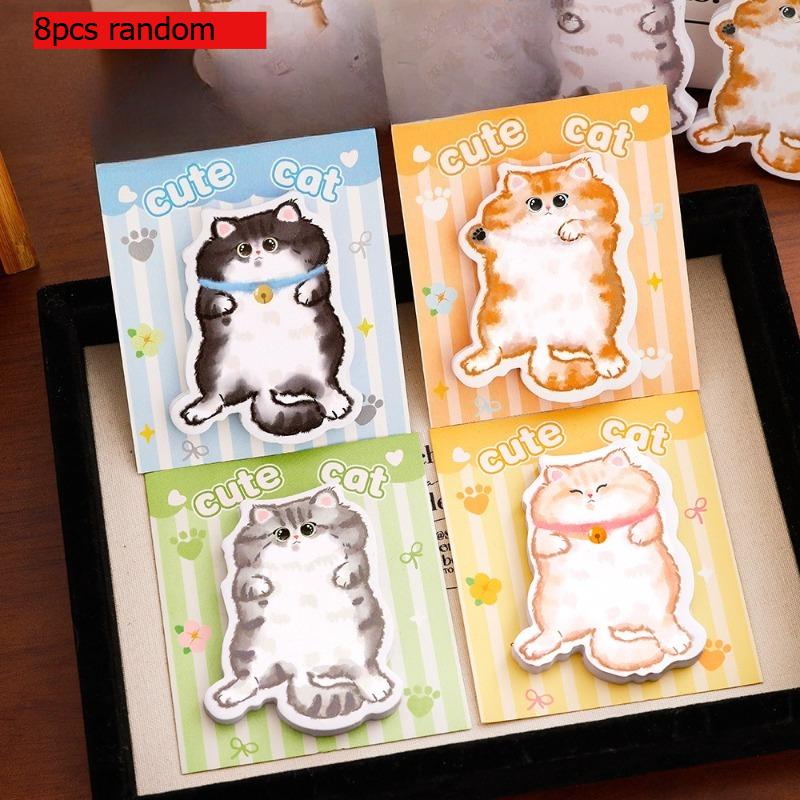 Gift Cat Special Shaped Sticky Note Cute Girl Heart Message Book Student Stationery N Times Office School SuppliesKawai Lovely