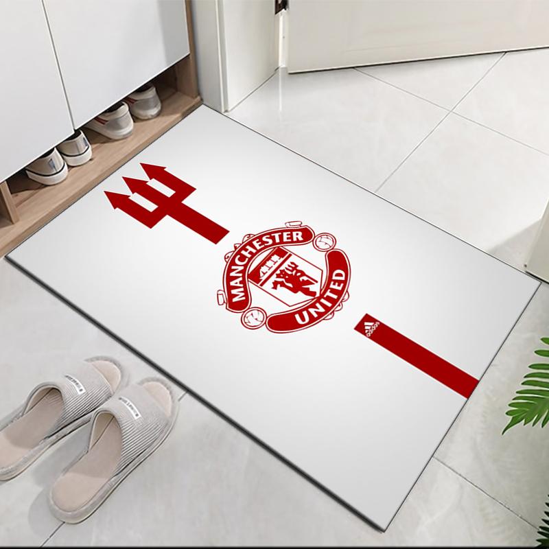 Manchester United Printed Carpet, for Office Chair Living Room Bedroom Kitchen Room Decor Gifts.