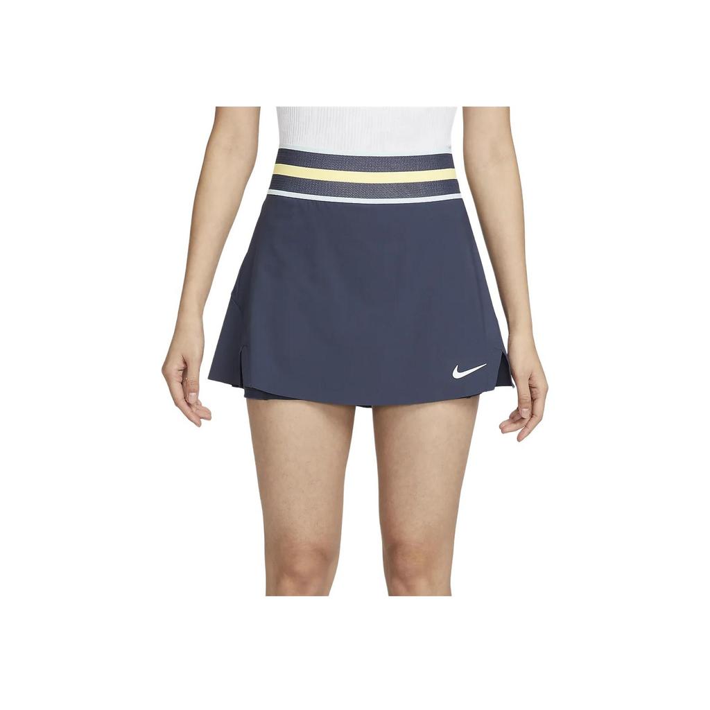 Nike Court Slam Dri-FIT Elastic Sports Comfortable Breathable Quick-Dry Tennis Skirt Women Skirts Lightning-Blue White FD5644437