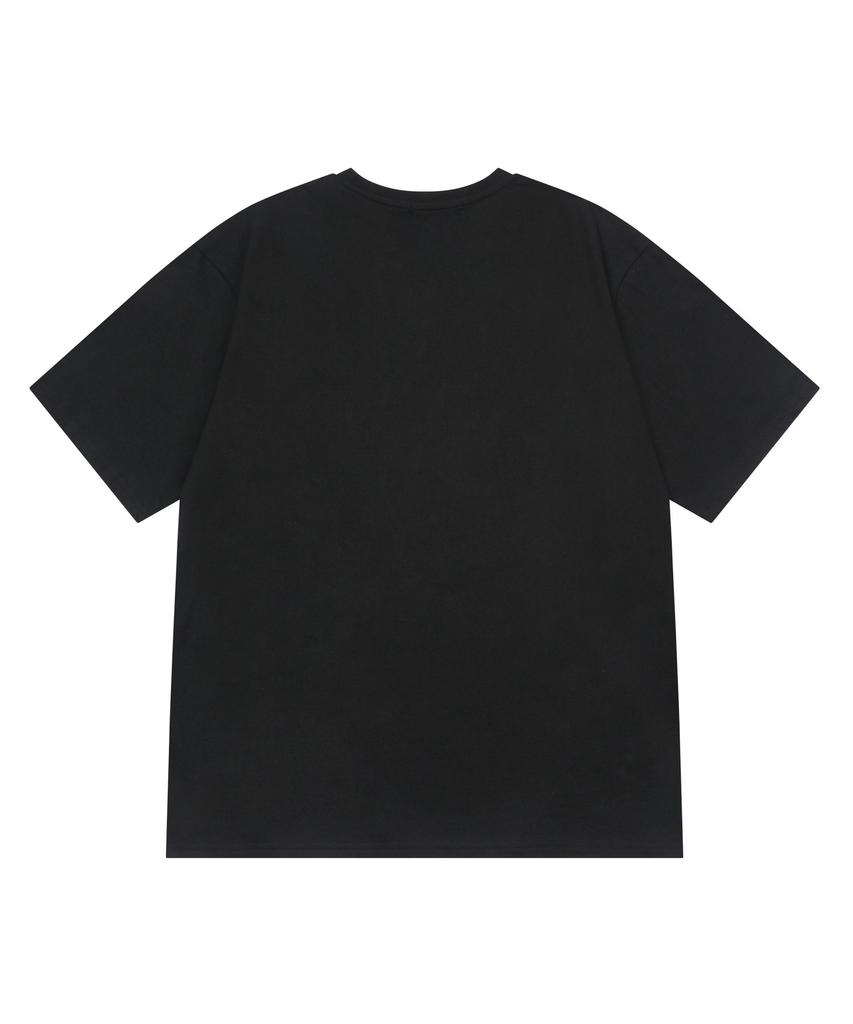 MUCENT Silke Cross Lettering Short Sleeve T-Shirt Unisex (2 Colors)