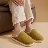 2025 New Warm Corduroy Slippers: Thick-Soled, Non-Slip Indoor Footwear for Men and Women