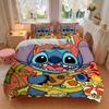 3Pcs Stitch'S Tropical Ukulele Fun Bedding Sets For All Sizes New 3D Printed Bed Cover Comforter Duvet Cover Pillowcase Bedroom Decoration