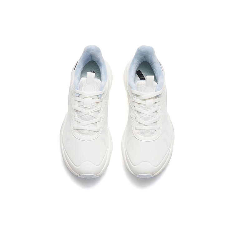 New Anta Keep Moving Cushioned Wear-Resistant Warm Low-Top Running Shoes Women's White Blue 122245523-10