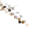 12mm Mother-of-Pearl Petal Carving Black & White Shell Beads for DIY Jewelry