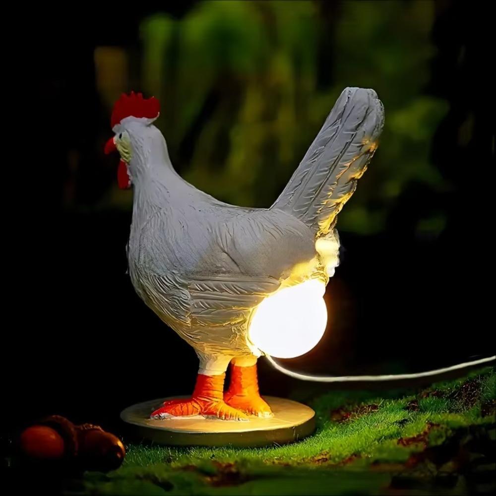 Lifelike Hens Lay Eggs Lamps LED Night Lights Realistic Table Lamps  Home Decor