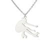 Dreamtimes Ice Skater Necklace Skating Charm Sports Ice Skating Pendant Necklace Inspirational Jewelry for Women Skate Lover
