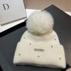 Small Diamond Gypsy Min Wool Hat Winter Big Hairball Sweet Rabbit Hair Knitted Hat Icelandic Star Ear Protector