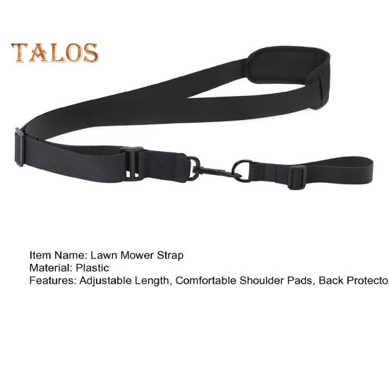 Weed Eater Strap Shoulder Pads Upgraded Stainless Steel Clip Adjustable Shoulder Strap Lawn Mower Harness Back Protector