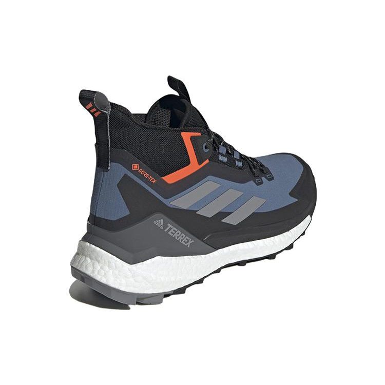 adidas Terrex Free Hiker 2 GORE-TEX Wonder Steel Grey Men Sneakers Blue Grey-Three Impact-Orange GZ3288