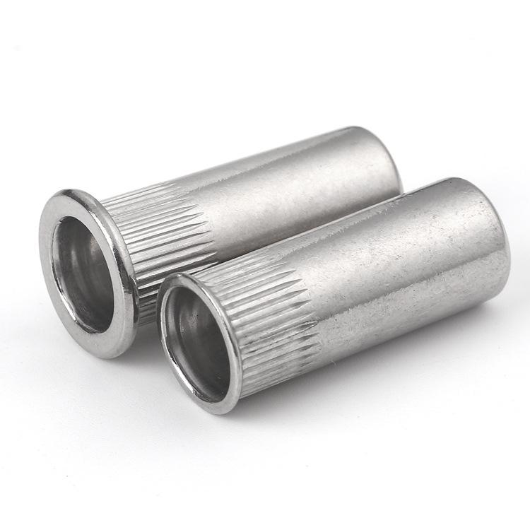 304 Stainless Steel Knurled Countersunk Blind Rivet Nut - Sizes: M3 To M12