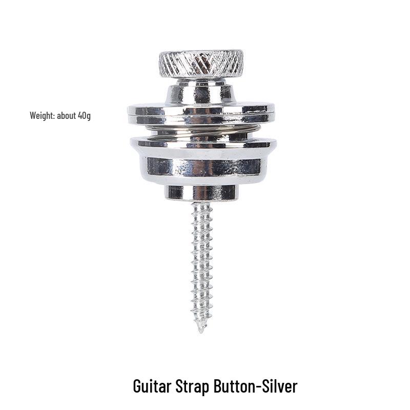 Selbstsichernder Rutschfester Metallgitarrengurt-Knopfstift
