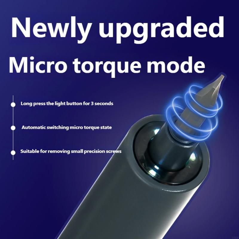 Portable Electric Screwdriver Set 28 Accessories Build In LED Light Fast Charging