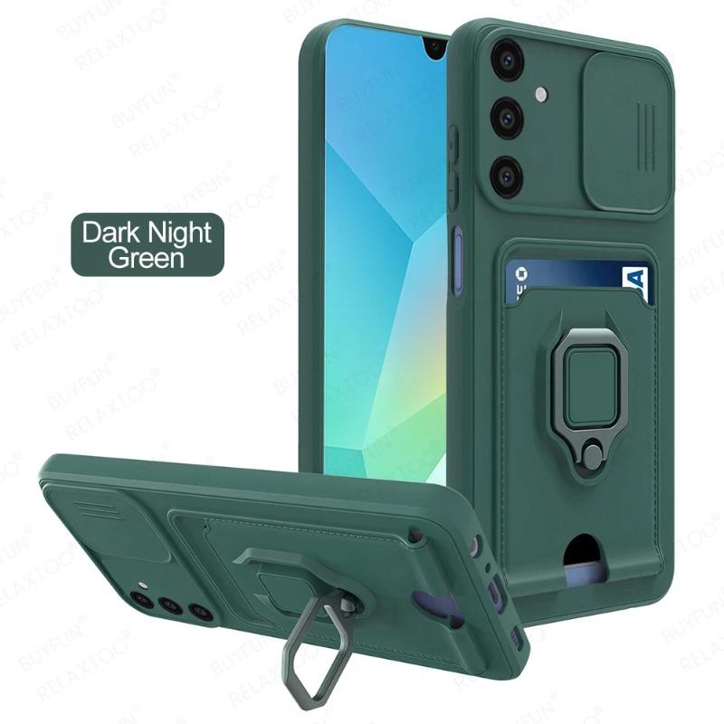 Skyv Kamera Armor Telefondeksel for Samsung Galaxy S25Ultra S25Edge S24 S23 S22 S21 S21 S20 Plus FE A56 A16 A36 A26 A55 A15 A05S Militære Støtfangere Deksel