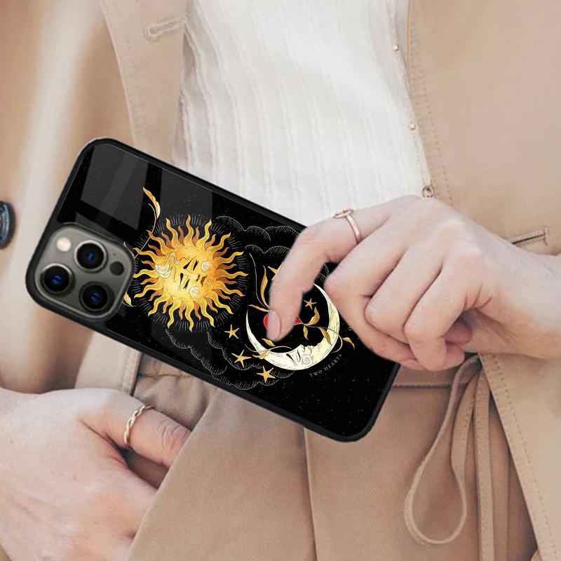 Sun Moon Magnetic Phone Case For APPLE iPhone 17 Air 16 14 13 12 Pro Max 15 Plus Wireless Charge With MagSafe Cover