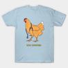 Men Black Print T-shirt Doc Chicken No-Cut Transfer Paper Print Cotton Tshirt