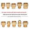 1PCS Male to Female Thread Brass Pipe Connectors Brass Coupler Adapter Threaded Fitting 1/8" 1/4" 3/8" 1/2"
