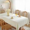 White Rectangular  Tablecloths Washablecoffee Table Living Room Table Decoration And Accessoriestable Covers