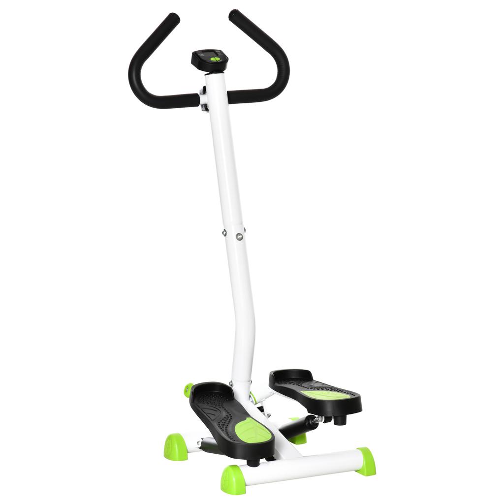 Twister Stepper, Step Machine with Adjustable Resistance, LCD Screen - White