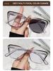 Women's Fashion Square Frame Photochromic Multifocal Reading Glasses for Distance and Near Vision