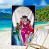 1pc Mighty Morphin Power Rangers1 Beach Towel, Beach and Seaside Swimming Pool Equipment, Fashion Pattern, Rectangular, Travel Essentials