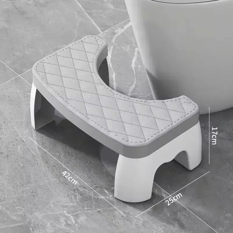 Portable adult children steps removable squat bathroom Squatting Non-slip Thickened plastic toilet footstool Bathroom Accessorie
