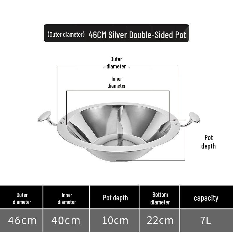 Changyuwang Thickened 304 Stainless Steel Hot Pot