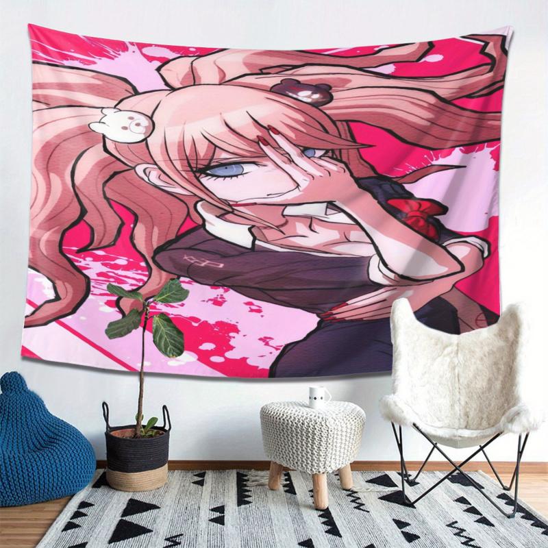 VIKAMA anime Dessin Animé Dessin Animé Décoration de Chambre Tissu Manmi Dortoir Mur de Fond pour Diffusion en Direct Tissu
